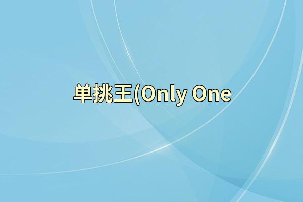 单挑王(Only One